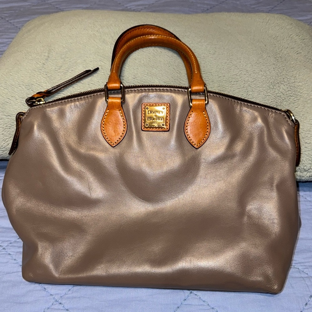 Gray leather Dooney and Burke